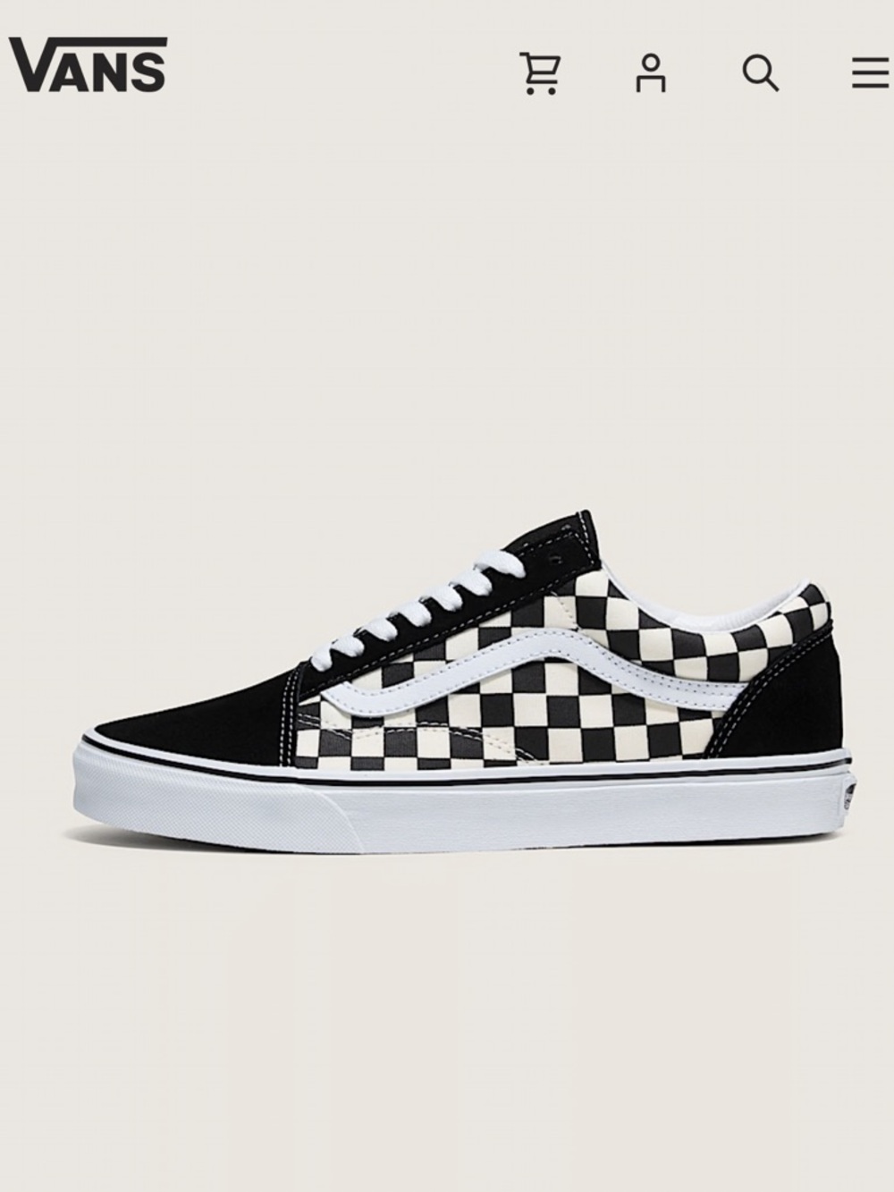 Checkered Vans OldSkool Sz 9.5